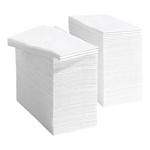 Disposable Modern Linen Feel 100% Woodpulp Dinner Napkins Square High Quality Bulk Pack Thanksgiving Easter Weddings Parties