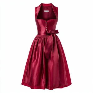 Women Bavarian Dirndl Dresses Adult Off Shoulder German Beer Festival Dress Up Women's Dirndl Dresses