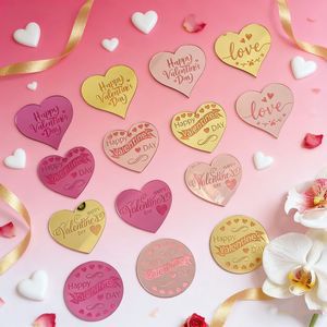 Love Heart Valentine's Day Theme Cake Topper New Style Valentine's Day Acrylic Cake Decoration