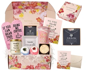 Unique Grandma Mother in Law Gift Basket Custom logo Business Birthday Corporate Kid Notebook Spa Mom Gift for Women Wife
