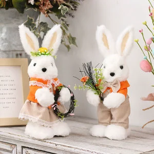 Wholesale Easter Cute Stuffed Rabbit Doll Resurrection Egg Arrangements Easter Toys Gift for Easter Party Decorations