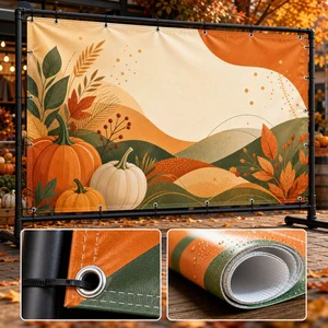 Customizable Eco-Friendly Waterproof High-Resolution Vinyl Banner for Thanksgiving Advertising