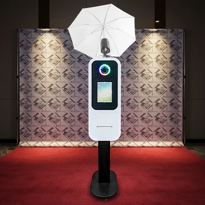 Portable Morden Professional Photobooth Shell Party Wedding Selfie Photo Booth Machine Printer Build In IPad DSLR Photo Booth