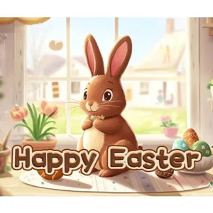 Factory Wholesale Easter Day Colorful Bunny Eggs 250g White Cardboard Greeting Card Set to Friends Mother Father