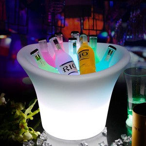 Ice Bucket With Led Light Cooler Led Illuminated Ice Bucket Wine Cooler With 16 Color Change Ice Bucket For Nightclub Bar Party