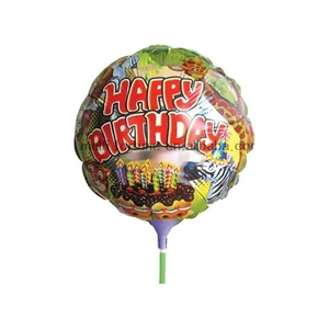 OEM MF MFV04 10 Inch Foil Balloon 20cm Cup Stick Single Customized Color for Children's Birthday Party Decoration Promotional