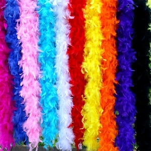 Kings Day Orange Black White Dark Pink Green Yellow Turkey Feather Boa Kingsday Netherlands King's Day Orange Scarf