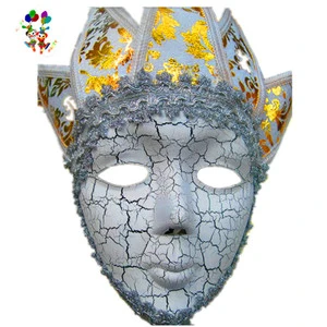 Cheap Custom Full Face Plastic Venetian Masquerade Party Mardi Gras Masks HPC-0467