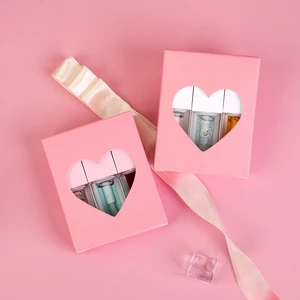 Valentine's Day Romantic Lip Gloss Gift Box 3pcs Set Lip Oil Set Plumping High Quality Long Lasting Lip Oil