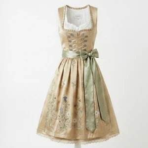 Premium Custom Bavarian Dirndl Dress Wholesale Elegant Floral Embroidered Octoberfest Trachten Clothing German Beer Maid Uniform
