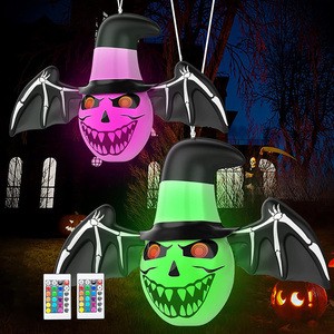 Halloween Toys Supplies Themed Party Halloween Decorations Halloween Inflatable Bats with LED Light