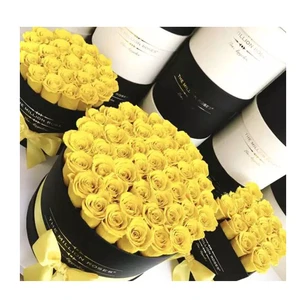 Mothers Day Promotional Gift Set-Durable Eco-Friendly Red Natural Preserved Rose Flower Arrangement
