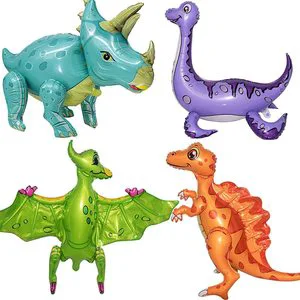Factory Wholesale Dinosaur Foil Balloon Cartoon Helium Balloons Animal Balloon Decorations for Children's Birthday Parties