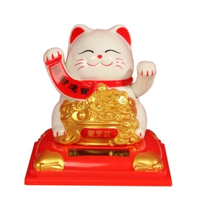 New Year Home Creative Decorative Gifts Shake Hands Lucky Cat Accessories Home Office Living Room Shop Opening Decorative Gifts