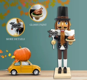 Thanksgiving Gift Tabletop Decoration Nutcracker Statue Ornament Nutcracker Doll