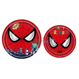 Factory Price Children's Birthday Party Disposable Dinnerware Set Paper Party Dessert Dinner Plates