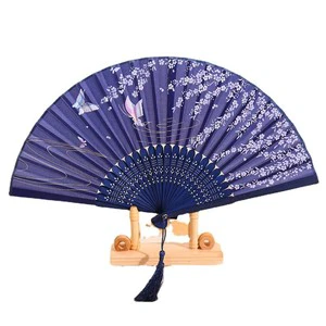 Eco-Friendly Hand Fan for Home Decoration and Business Gifts Hand-Painted Folding Fan for Chinese New Year Customized Printing