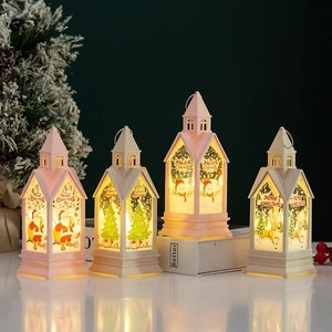 LED Christmas Lantern Light Portable Customized Color Merry Christmas Home Decorations 2026 Navidad Tree Ornaments Xmas Gifts