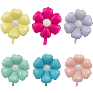 Wholesale Graduation Season Christmas Easter Balloon Candy Daisy Foil Balloon Children's Birthday Party Decoration Pastel Flower