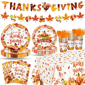 Bulk Organic Disposable Tableware Set Cake Forks Cups Plates for New Year Party with Waterproof Cover