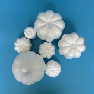 Thanksgiving Day Christmas Decorations Foam White Artificial Pumpkins for Halloween Home Decor