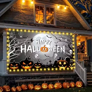 Professinal Custom Size Festival Thanksgiving Halloween Flags Christian Big Size Banner