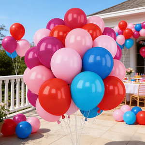 Premium Thick Latex Party Balloons 40pcs Assorted Rainbow for Graduation Anniversary Gender Reveal Event Decorations Supplies