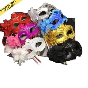 Couple Makeup Ball Venice Princess Cosplay Flower Eye Mask Role Playing Wedding Party Christmas Halloween Carnival Costume Mask