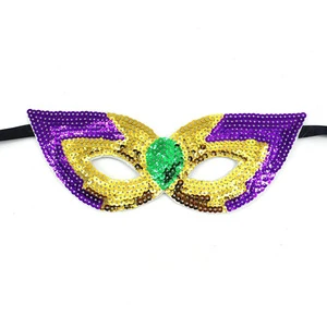 Colorful Sequin Masquerade Mask Venetian Prom Ball Parades Outfit Accessories Mardi Gras Women Mask Cosplay