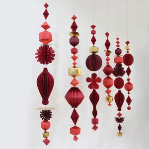 Hot Selling Paper Lanterns New Year's Eve Origami Decorations Factory Price Chinese New Year Items New Arrival Decorative Items
