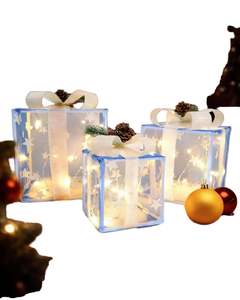 2026 New Christmas Lights Christmas Gift Set 3 Pieces Christmas Products Birthday Party Decorations Ornaments