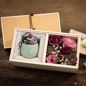2022 Valentine's Day Soap Rose Flower Gift Set Valentine's Day Gift for Girlfriend Love Supply Best Gifts for Women Wife