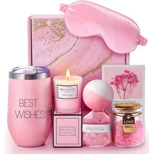 Unique Luxury Promotion Graduation Christmas Valentine Thank You Mothers Spa Basket Gift Sets for Women