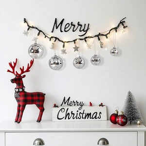 Custom Wedding New Year Party Holiday Decorations Plastic Silver Mirror Small Disco Ball Waterproof Durable Indoor Use