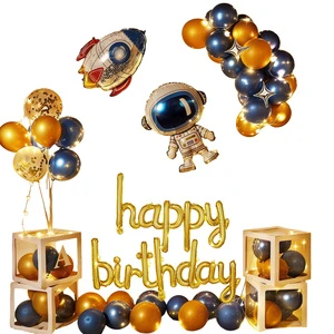 Birthday Balloon Set for Children's First Birthday Round Latex Photo Props & Backdrop Wall Decorations Party Supplies