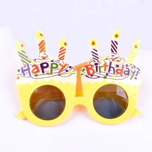 Adult & Teenager Birthday Cake Glasses Party Decorations for Birthday Celebrations