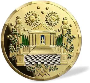 Santa Claus Metal Commemorative Coin Holiday Souvenir New Year Decoration Gold/Silver/Bronze Plating Elegant Engraving Design