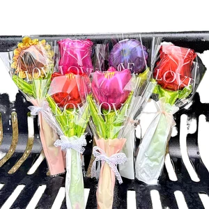 Mother's Day Surprise Balloon Set Foil Tulips Sunflowers Roses Daisies Single Item for Christmas and Valentine's Day