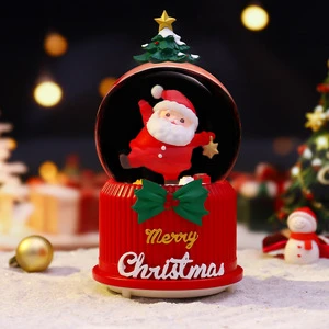 Wholesale of Christmas gifts for students and children, including large snowflake glowing music boxes and crystal balls, which