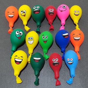 12Inch 100pcs/bag Mix Color Hot Party Favors Expression Balloons Kids Birthday Party Decoration Baby Shower Favors Gifts