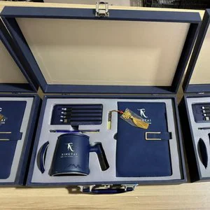 Luxury Corporate Executive Souvenir Promotional A5 Notebook Bookmark Stationery Set Business Gift Father's Day Christmas