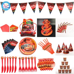 Cartoon Theme Children Birthday Party Decorations Kids Event Party Supplies Birthday Tableware Sets Party Favors