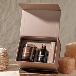 AIKUN Premium Gift Box Home Fragrance Set Soy Wax Candle And Reed Diffuser For Hotel Welcome Decor Fragrance Set