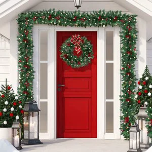 New Product 2.7m With Light Rattan Christmas Decoration PVC Material Christmas Tree Activity Pendant