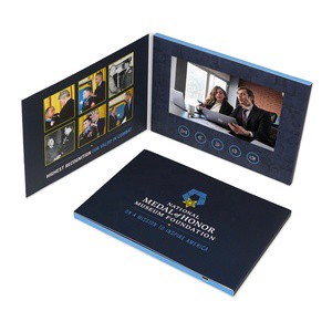 Wholesale Lcd Digital Gift Invitation Mailer Flyer Album Business 7 Inch Screen Wedding Greeting Card Guest Book Video Brochure