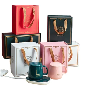 OEM Portable Electric Ceramic Thermostat Warm Cup for Constant Temperature Occasion Gift