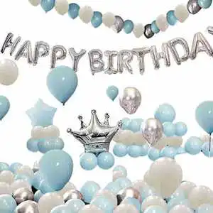 Customized Happy Birthday Party Aluminum Balloons Decorations Kids Birthday Party Supplies Set
