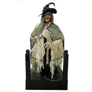 Haunted House Electric Glowing Animated Tattered Ghost Prop
