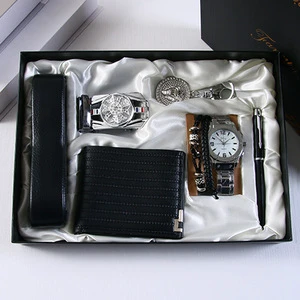 HBC Men's Freedom Set Customized Logo Delicate Luxury Metal 6-Piece Multi-Function Promotional Gift Set Gift Box Executive