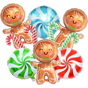 New Year's Holiday Decorations Christmas Themed Aluminum Foil Balloons for Party Decorations